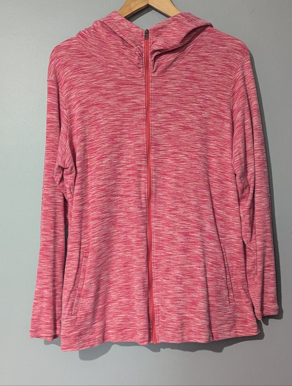 Columbia Women's Outspaced Full Zip Pink Heathered Jacket Hoodie